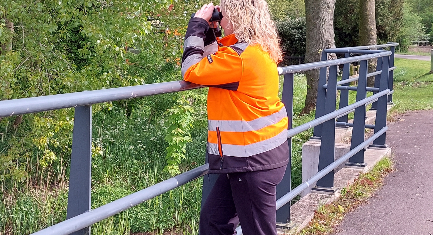 Alexandra Haan aan het werk