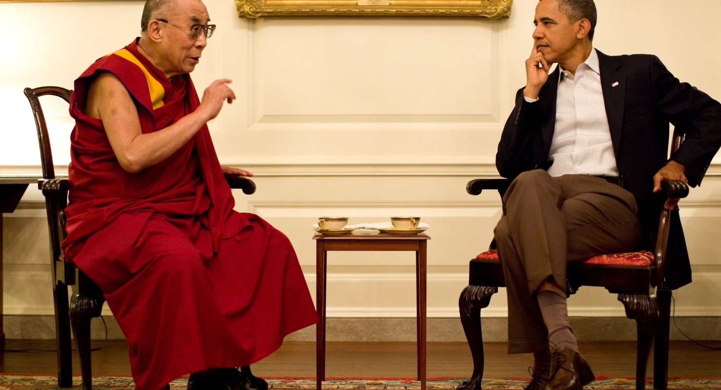 Obame en de Dalai Lama